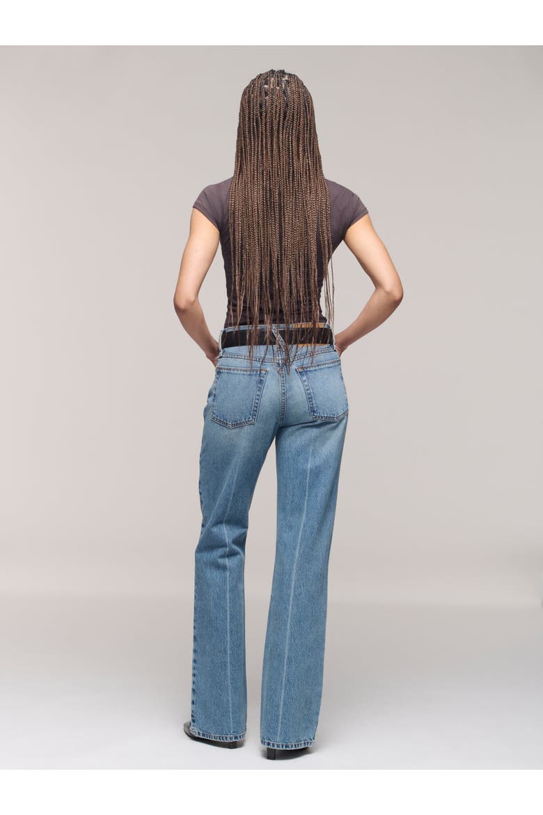Calla Mid Rise Bootcut Jean, Alternate, color, Attick Blue