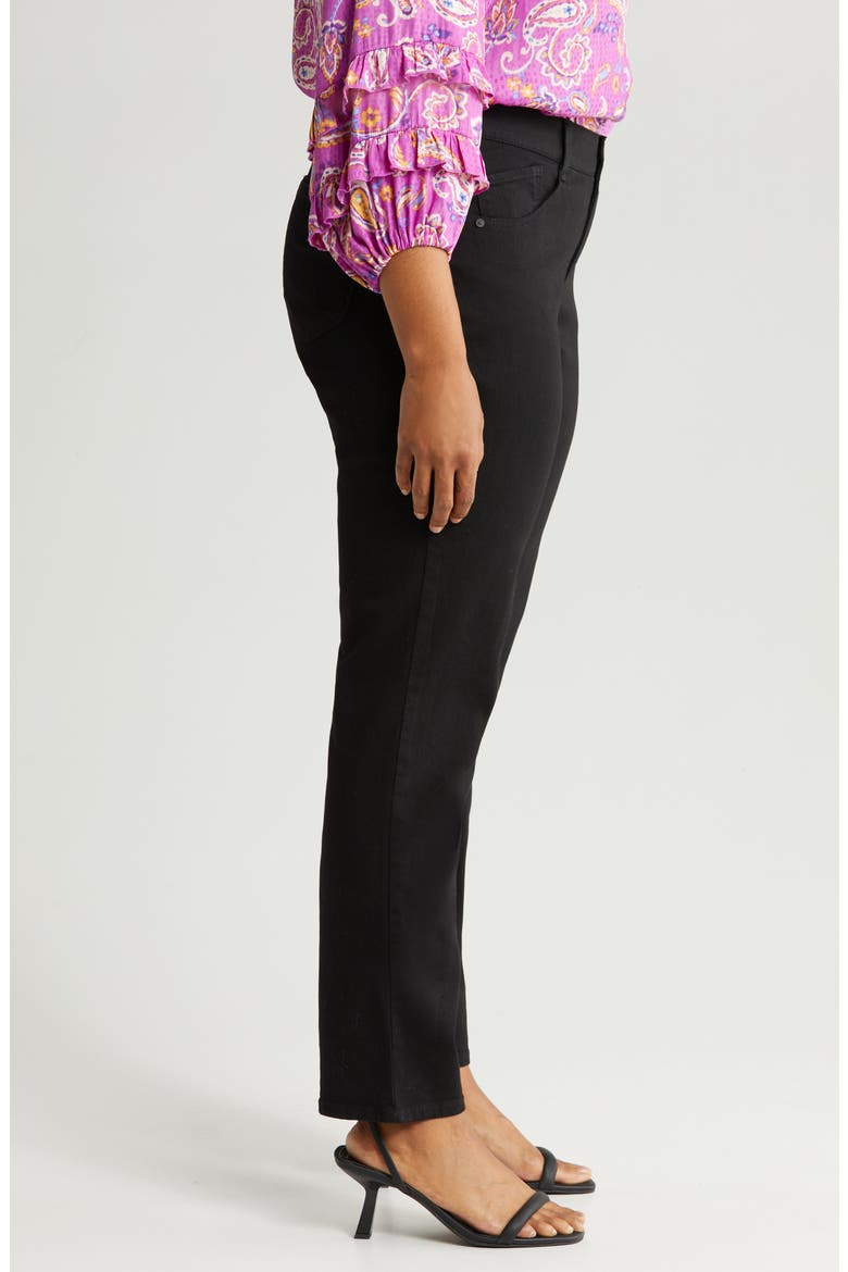 Sawyer Straight Leg Jeans, Alternate, color, BLACK