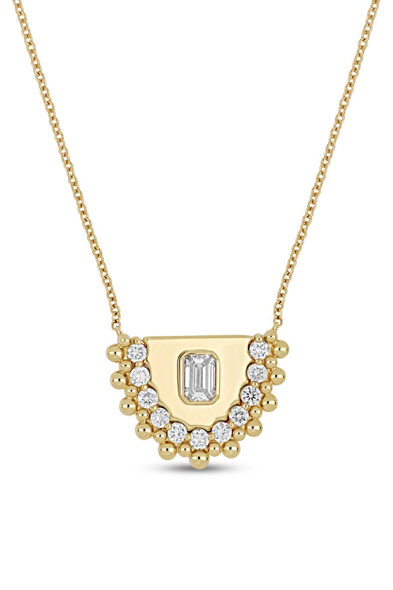 18K Gold Mykonos Diamond Pendant Necklace, Main, color, 18K YELLOW GOLD