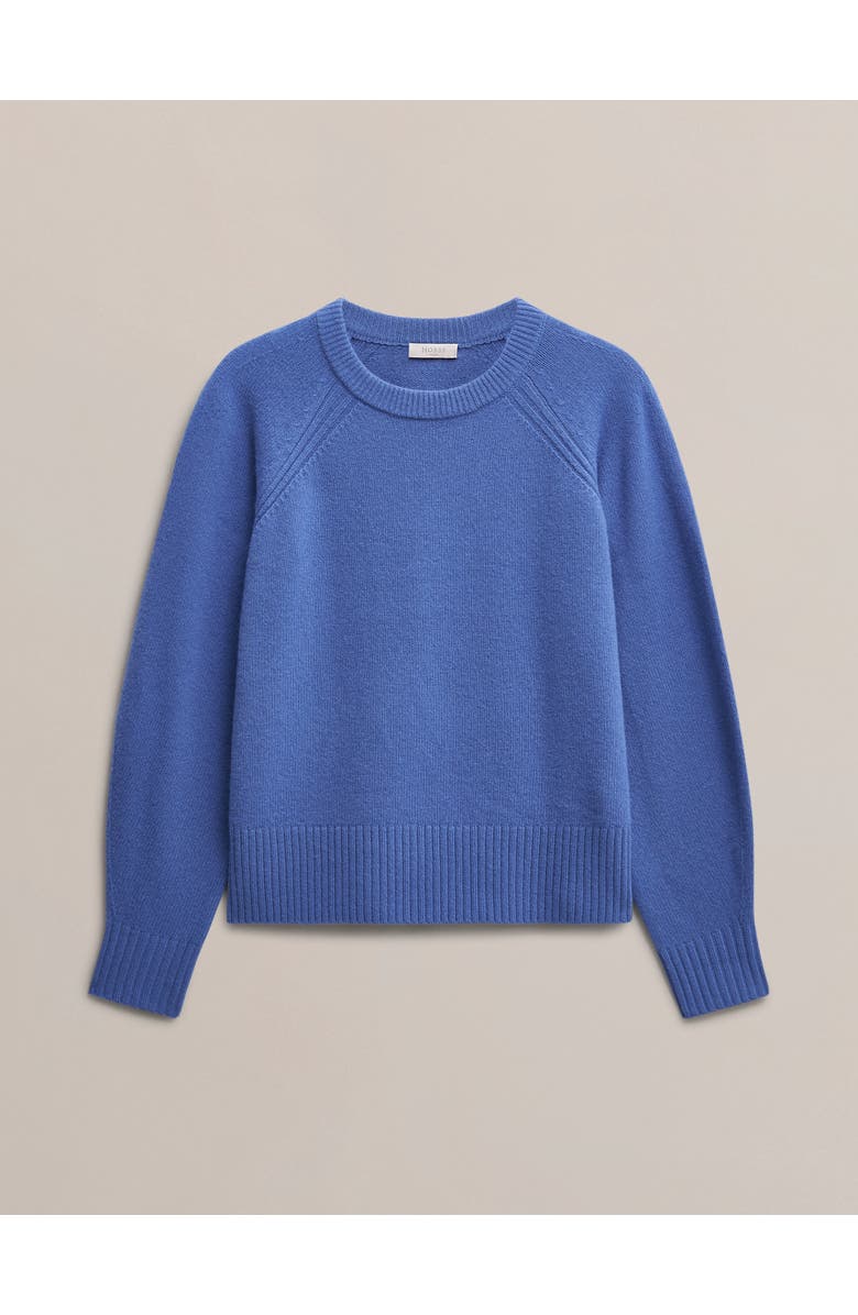 HOBBS LONDON Morgan Crew Neck Knitted Jumper, Alternate, color, Thistle Blue