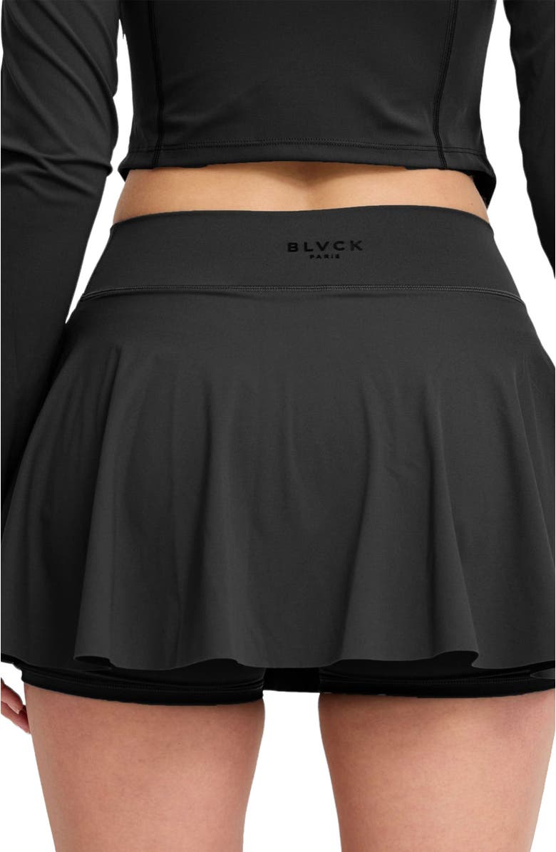 Blvck Paris Tennis Skirt, Alternate, color, Black