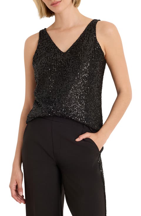 Sequin Knit Tank