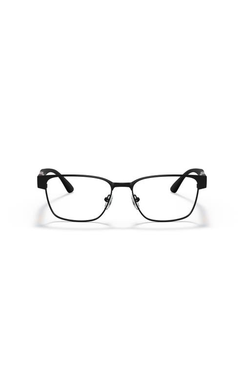 Armani Exchange 55mm Rectangle Optical Glasses In Black