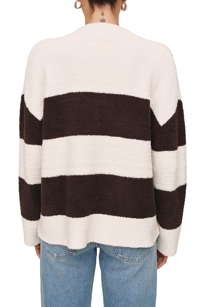 Oversize V-Neck Sweater, Alternate, color, FROST AND FAWN