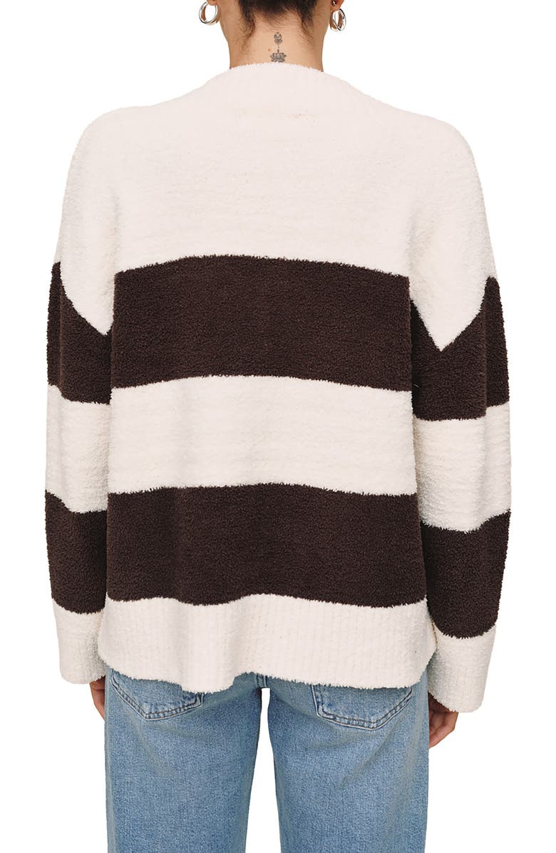 Bella Dahl Oversize V-Neck Sweater, Alternate, color, Frost And Fawn