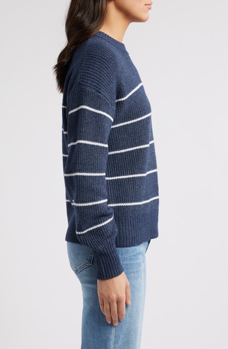 Faherty Sunwashed Fisherman Sweater, Alternate, color, Water Mill Stripe