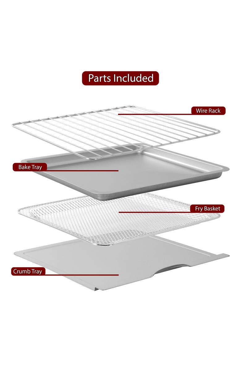 Megachef Digital Electric Multi-Function Air Fryer and Counter Top Oven, Alternate, color, Grey