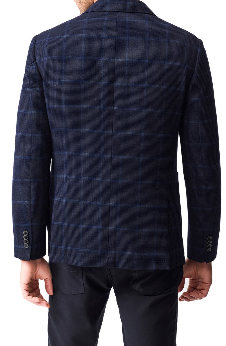 Rodd & Gunn Campbell Point Windowpane Plaid Sport Coat, Alternate, color, Midnight