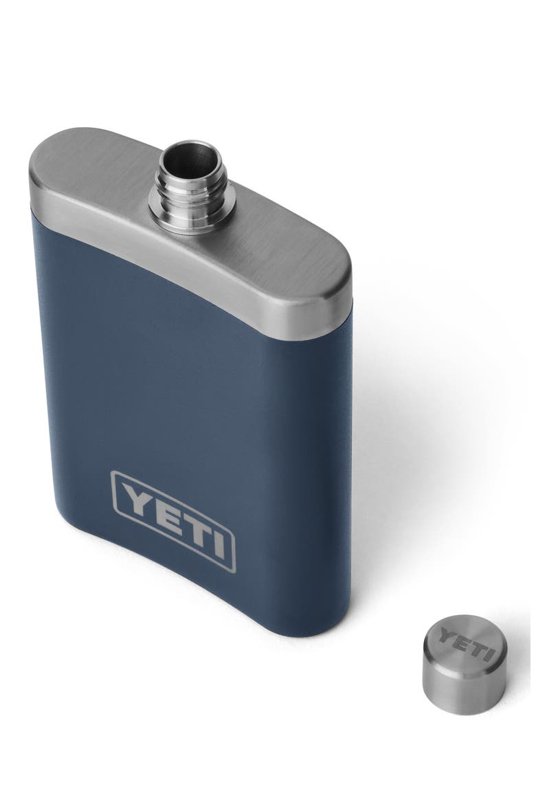 Stainless Steel Flask, Alternate, color, NAVY