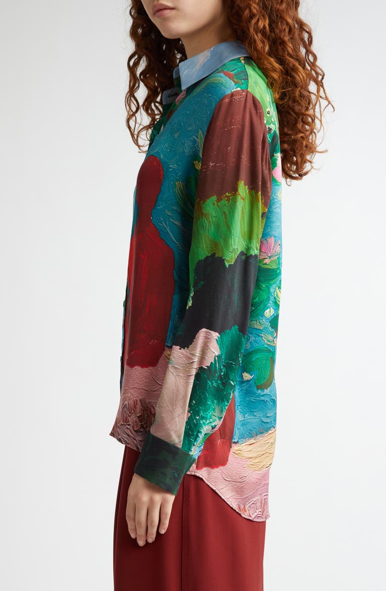 Stine Goya Summer House Relaxed Button-Up Shirt, Alternate, color,