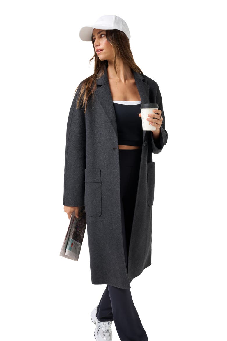 Locals Only Coat, Alternate, color, HEATHER CHARCOAL