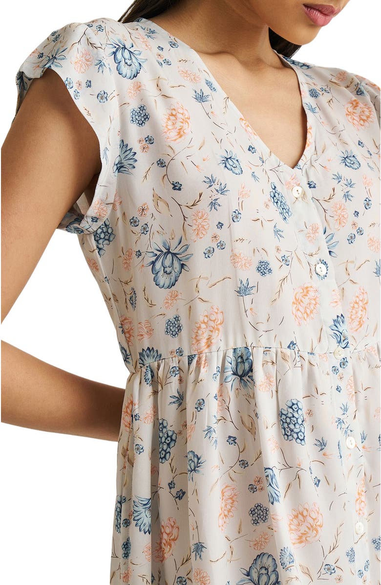 Reistor Cap Sleeved Short Dress, Alternate, color, Azalea Allure