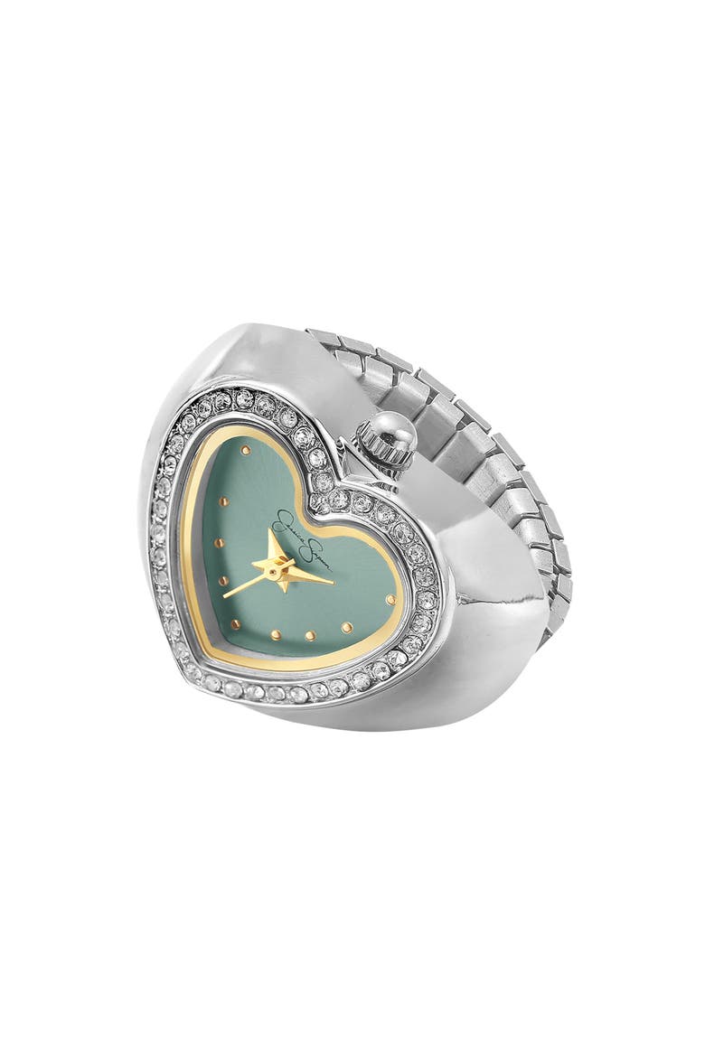 Heart Ring Watch, 20mm, Main, color, SILVER