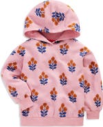 Mini Boden Kids' Floral Print Cotton Hoodie