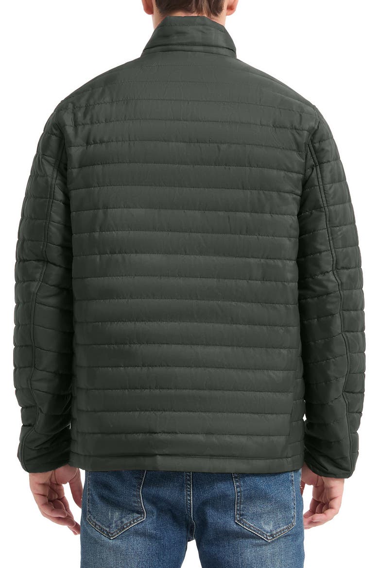 Rail Water Resistant Quilted Jacket, Alternate, color, LODEN