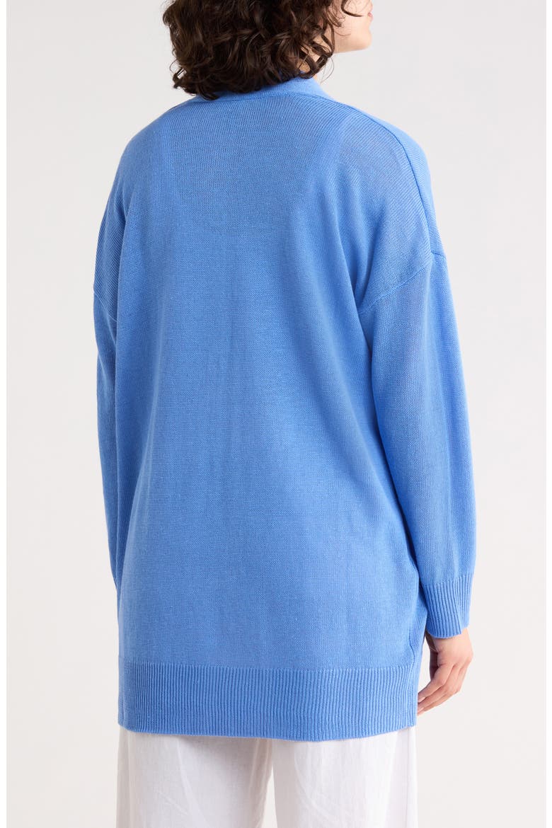 Patch Pocket Organic Linen & Organic Cotton Cardigan, Alternate, color, ULTRAMARINE