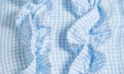 Shop Love The Label Turner Ruffle Detail Cotton Gingham Halter Top