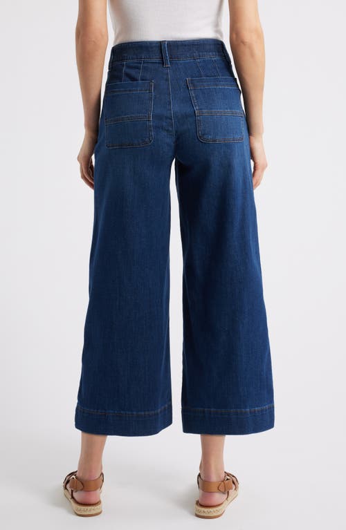 Wit & Wisdom Whitney Skyrise Crop Wide Leg Jeans In Blue