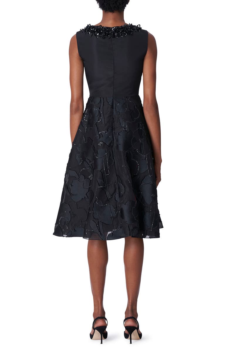 Carolina Herrera Embellished Midi Dress, Alternate, color, 
