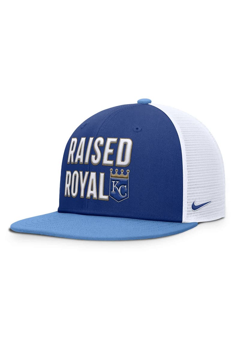 Men's Nike  Royal/Light Blue Kansas City Royals Pro Performance Trucker Snapback Hat, Alternate, color, Royal