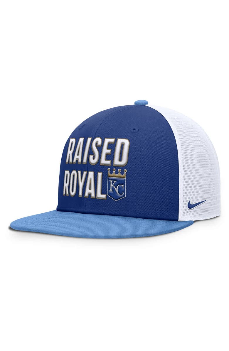 Nike Men's Nike Royal/Light Blue Kansas City Royals Pro Performance Trucker Snapback Hat, Alternate, color, Royal