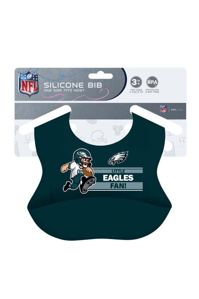 Philadelphia Eagles - NFL Silicone Bib, Alternate, color, Green