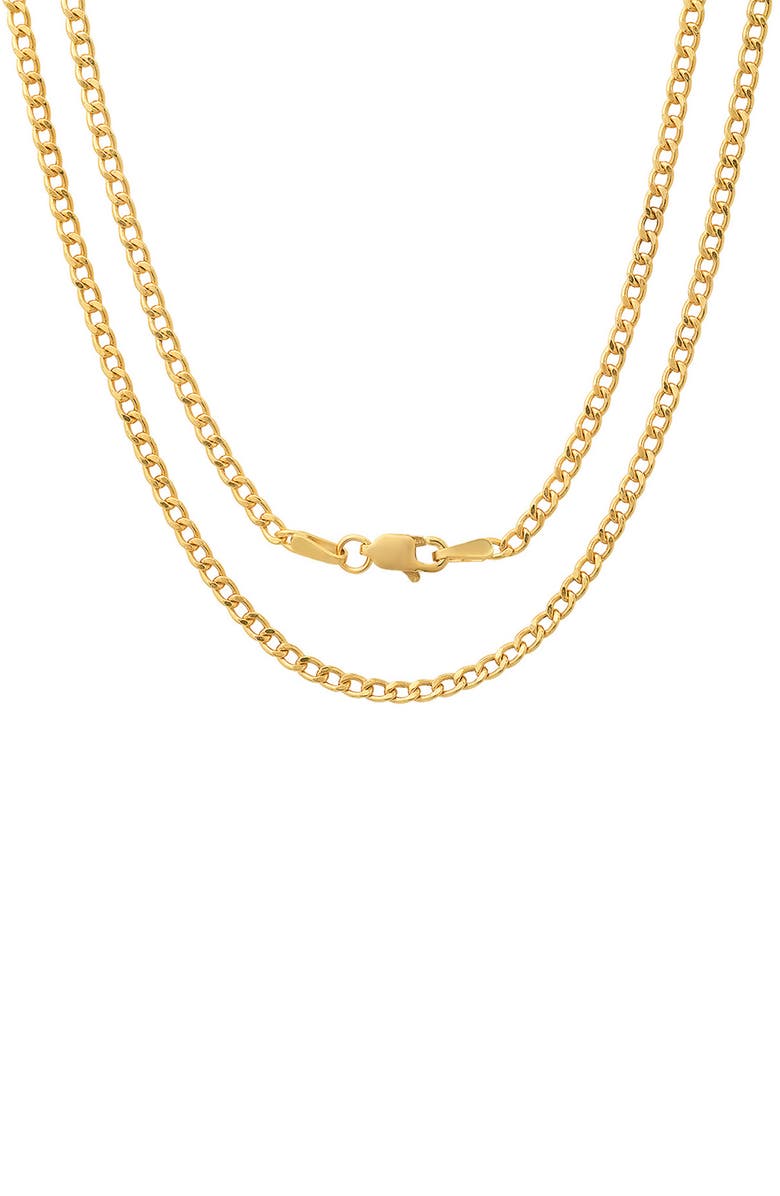 Queen Jewels 14K Gold 18" Miami Cuban Chain Necklace, Alternate, color, Gold