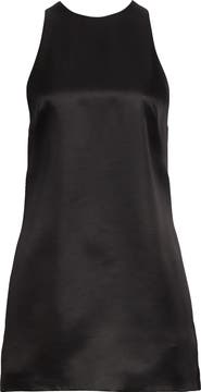 Brandon Maxwell The Joelle Virgin Wool & Silk Sateen Minidress