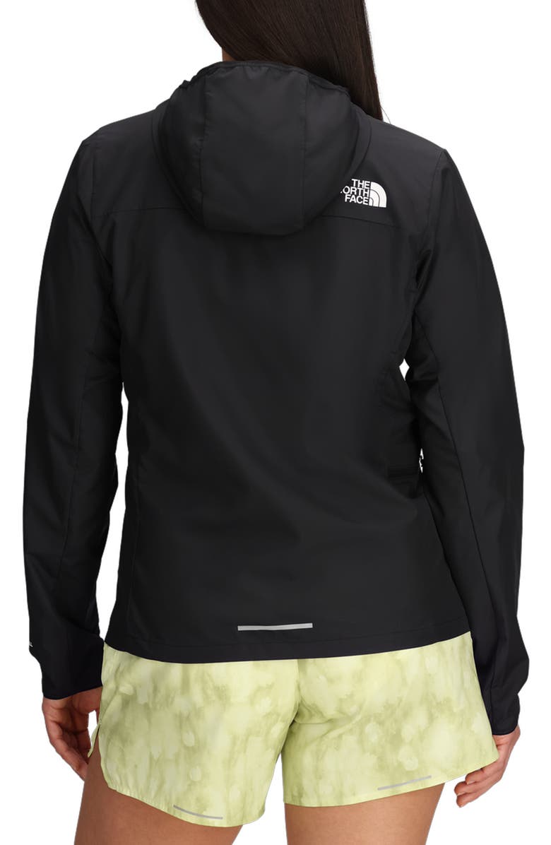 The North Face Wind Hooded Jacket, Alternate, color, The North Face Black