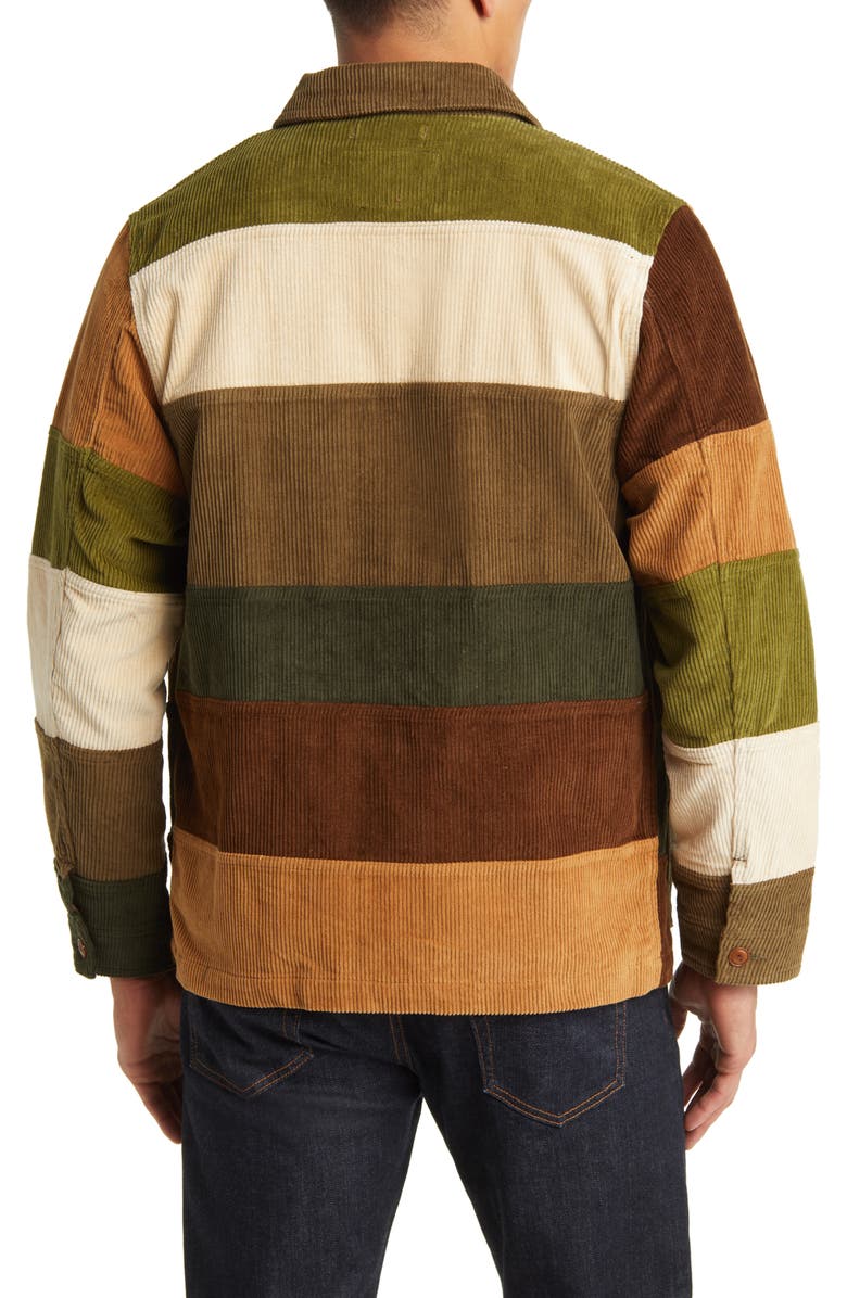 Schott NYC Patchwork Cotton Corduroy Chore Jacket, Alternate, color, 