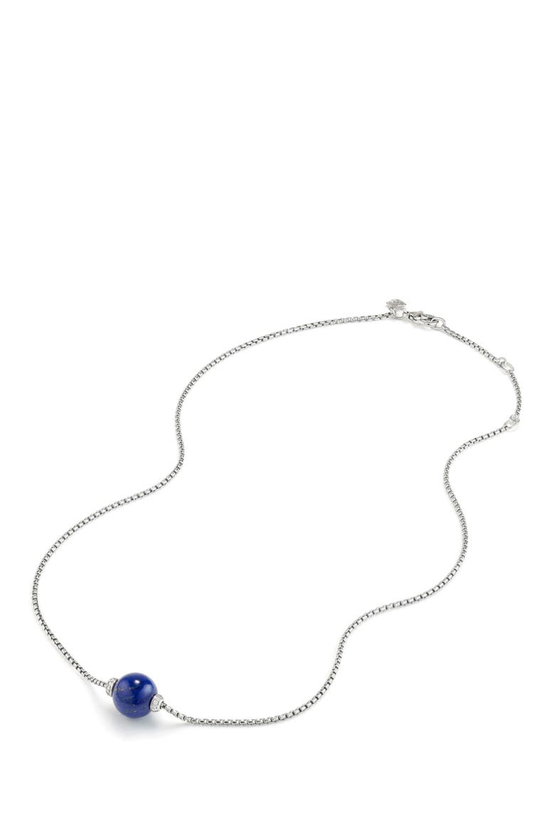 Solari Pendant Necklace with Diamonds, Alternate, color, SILVER/ DIAMOND/ LAPIS