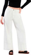 Wash Lab Denim Issy Cuffed Ankle Wide Leg Jeans