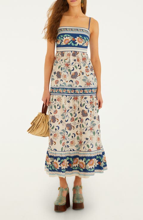 Delhi Floral Tapestry Print Sundress