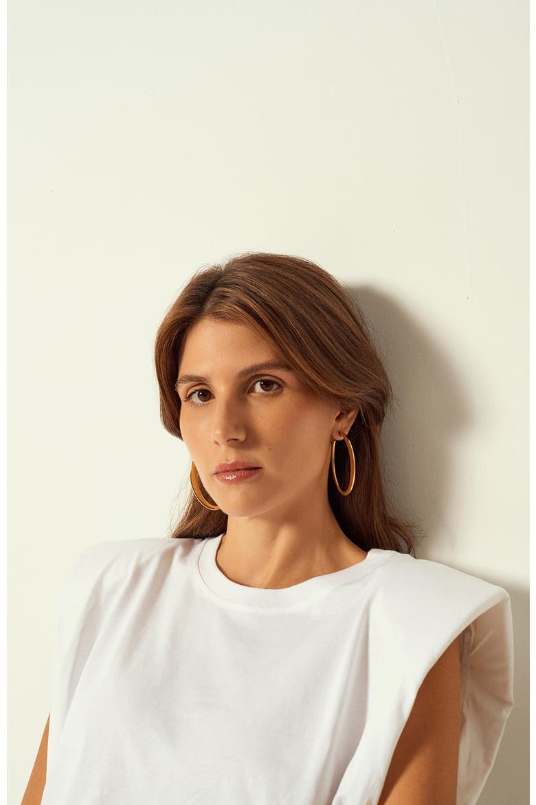 Orbit Hoop Earrings, Alternate, color, Gold