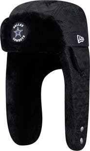 New Era Men's New Era Black Dallas Cowboys Quilted Trapper Hat