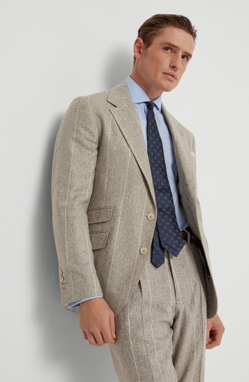 Brunello Cucinelli Long-sleeve Cotton Shirt In Blue