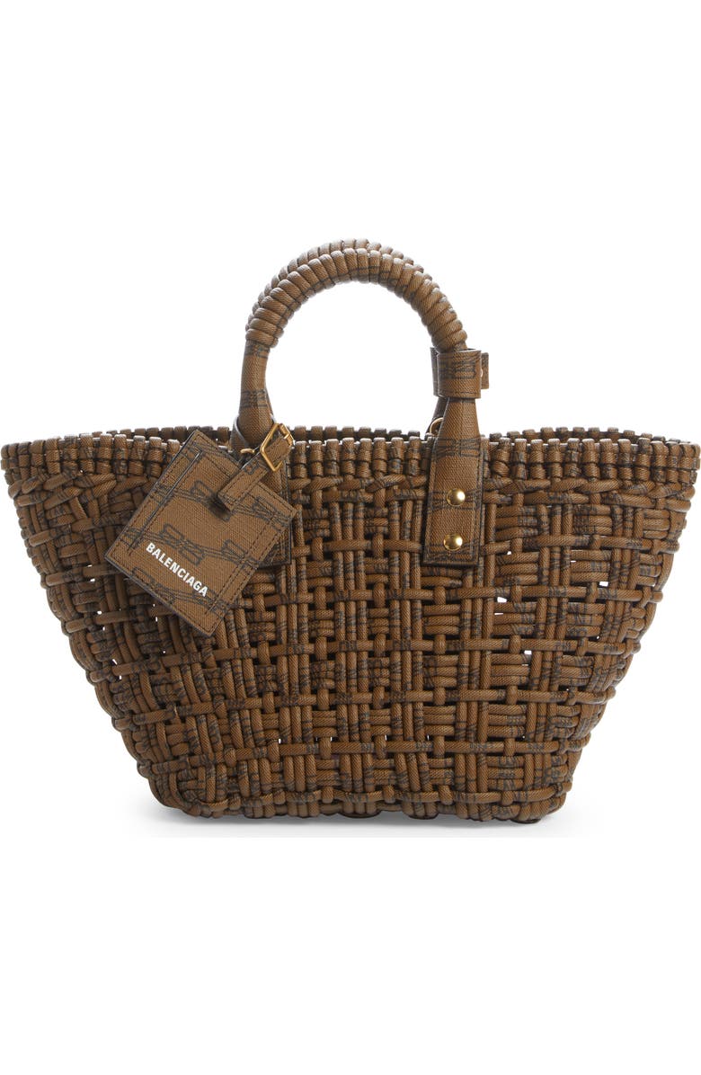 Balenciaga Extra Small Bistro Basket Tote, Main, color,