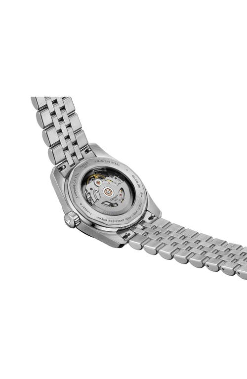 Tissot Men's Swiss Automatic Pr516 Powermatic 80 Stainless Steel Bracelet Watch 38mm In Black