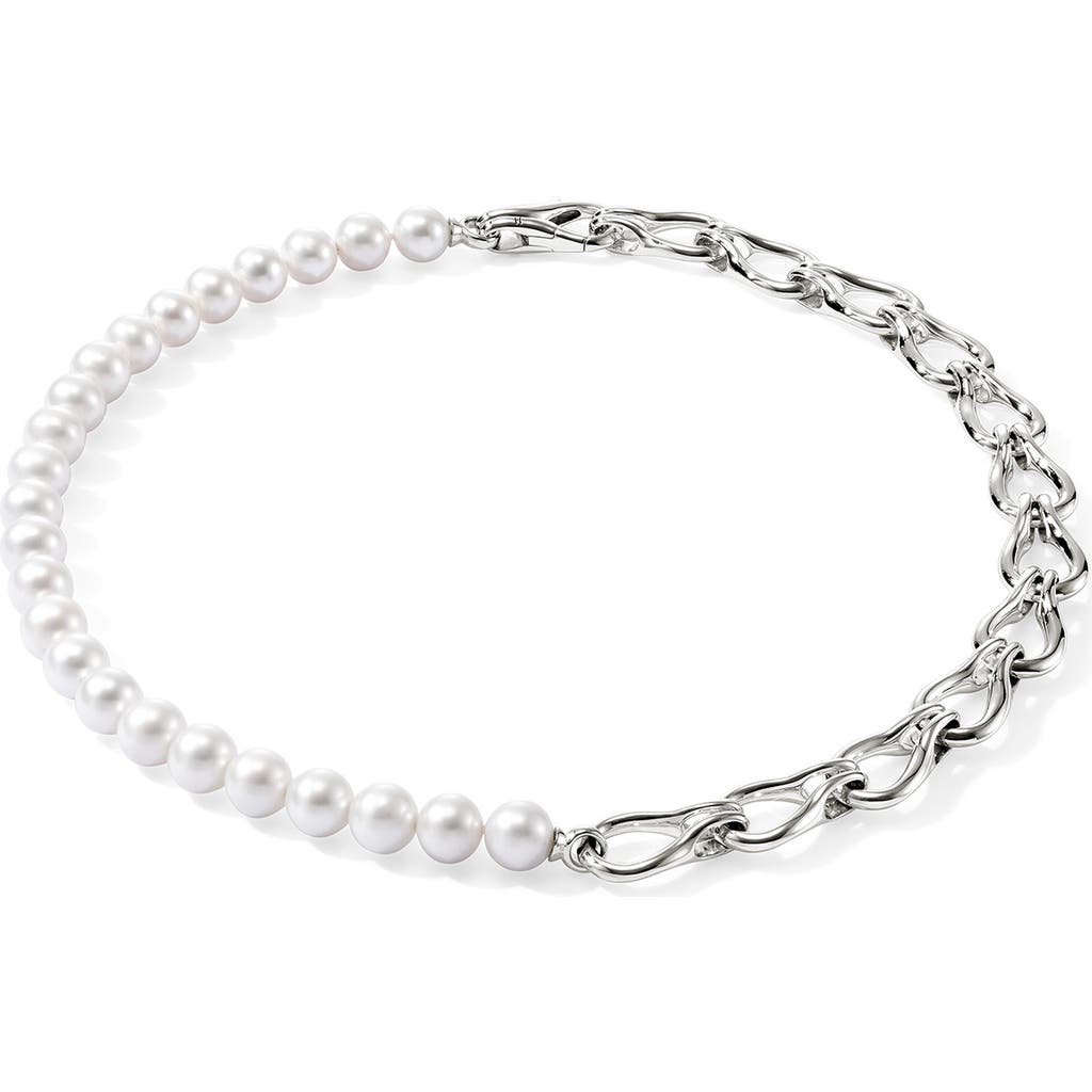 John Hardy Surf Silver Necklace In Silver