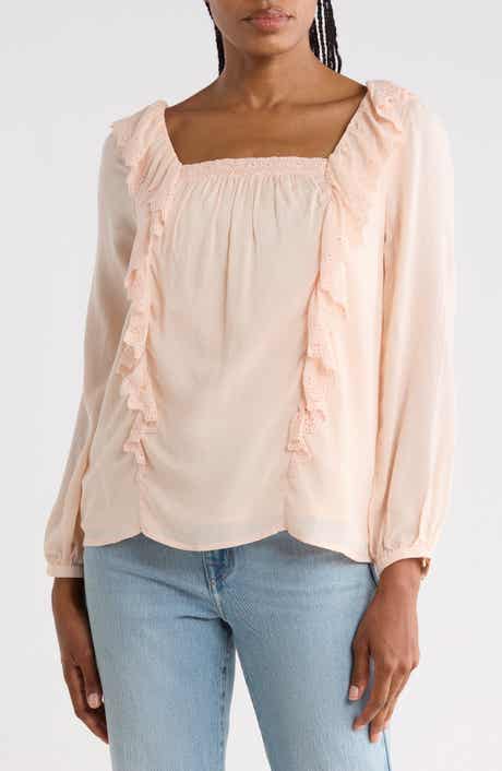 Brylen Ruffle Long Sleeve Top