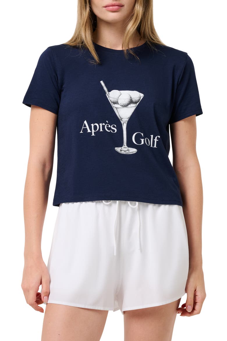 Aprés Golf Graphic T-Shirt, Main, color, NAVY BLAZER