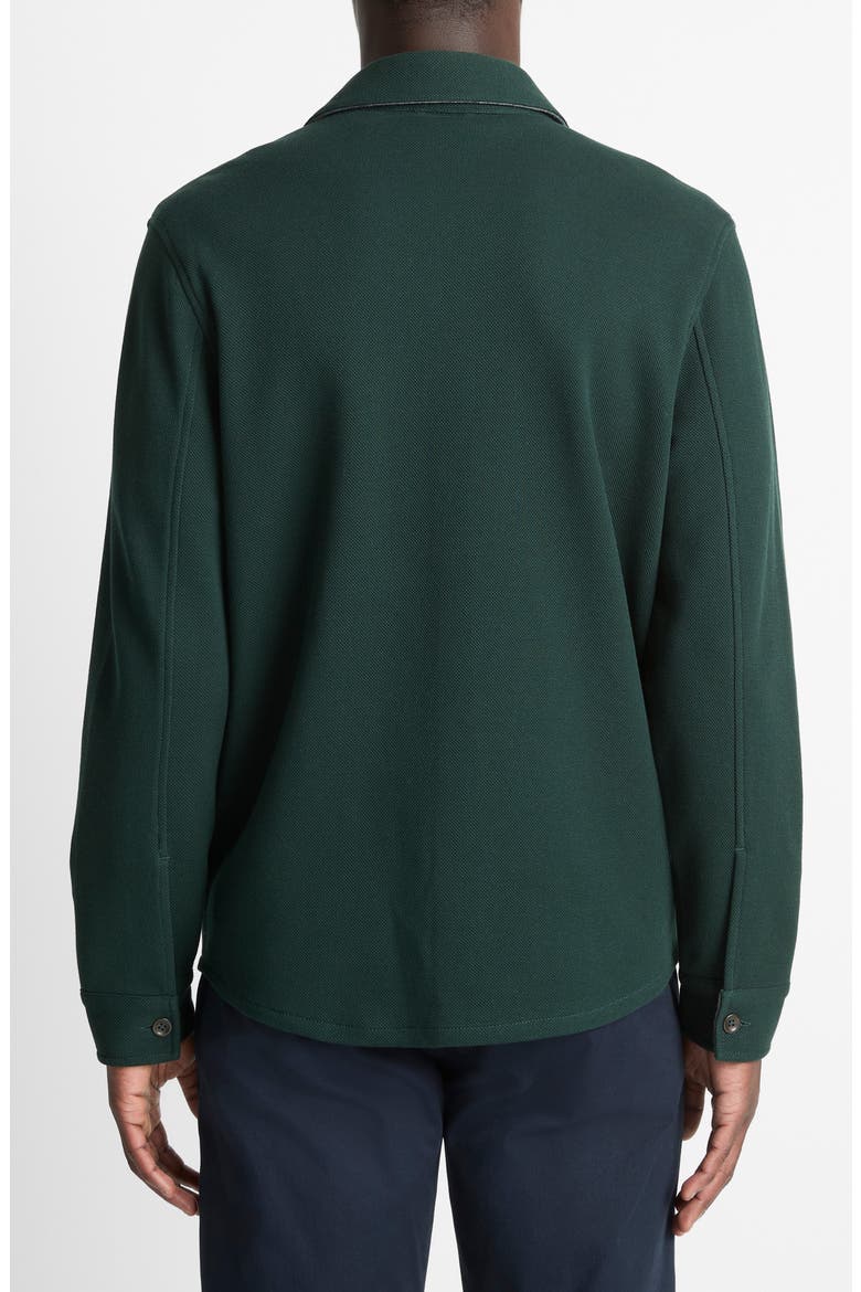 Cotton Blend Shirt Jacket, Alternate, color, DARK MAZE/MED HEATHER GREY