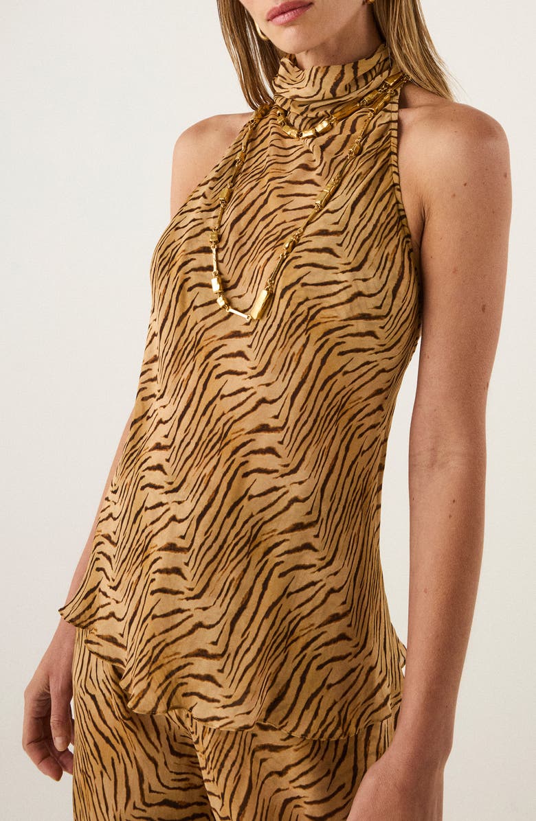 ViX Paula Hermanny Ro Semisheer Halter Cover-Up Top, Alternate, color, Multi