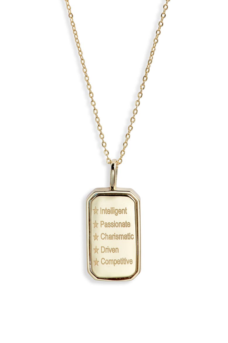 Zodiac Pendant Necklace, Alternate, color, GOLD-SCORPIO