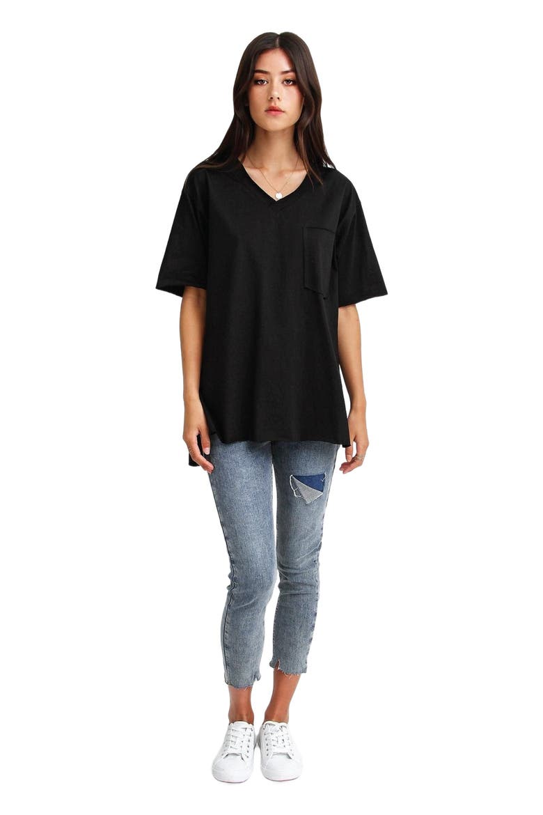 Brave Soul Oversized T-Shirt, Main, color, Black