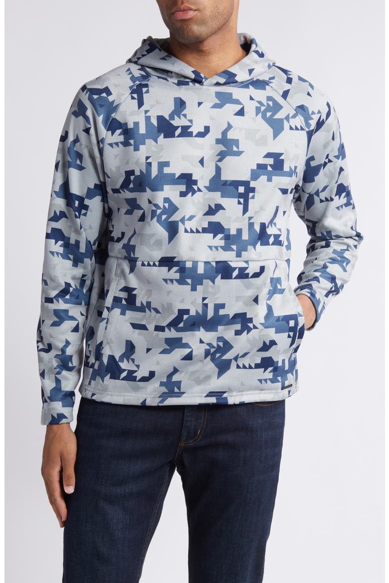 Matthew Digital Camouflage Hoodie, Main, color, MIDNIGHT-NAVY