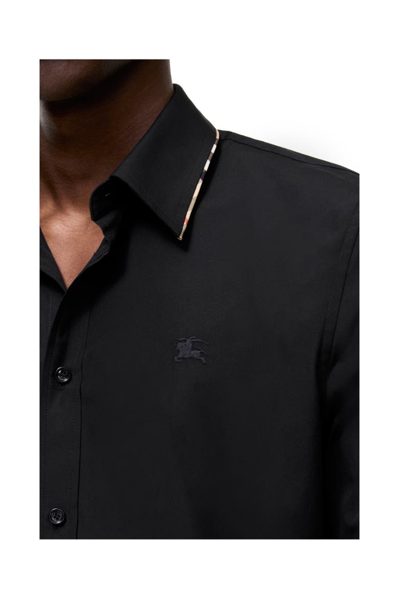Classic Fit Cotton Poplin Shirt, Alternate, color, Black