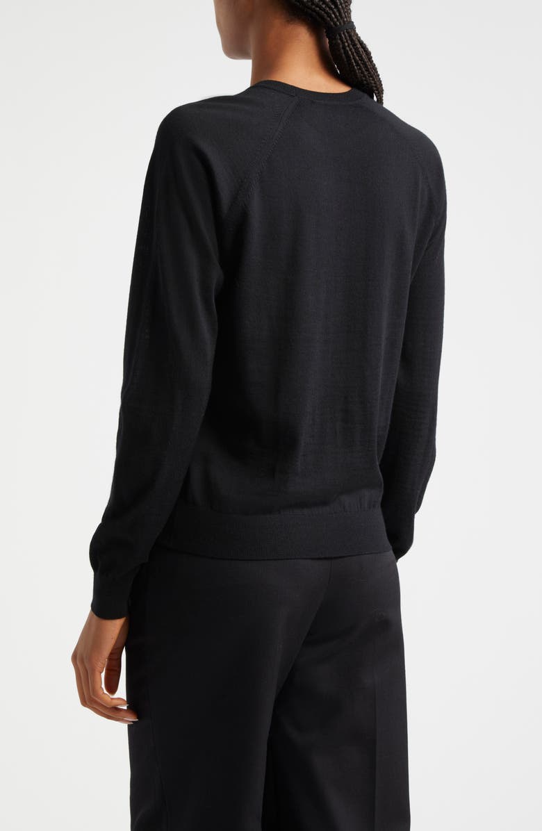 Emporio Armani Rhinestone Lightweight Wool Sweater, Alternate, color, 