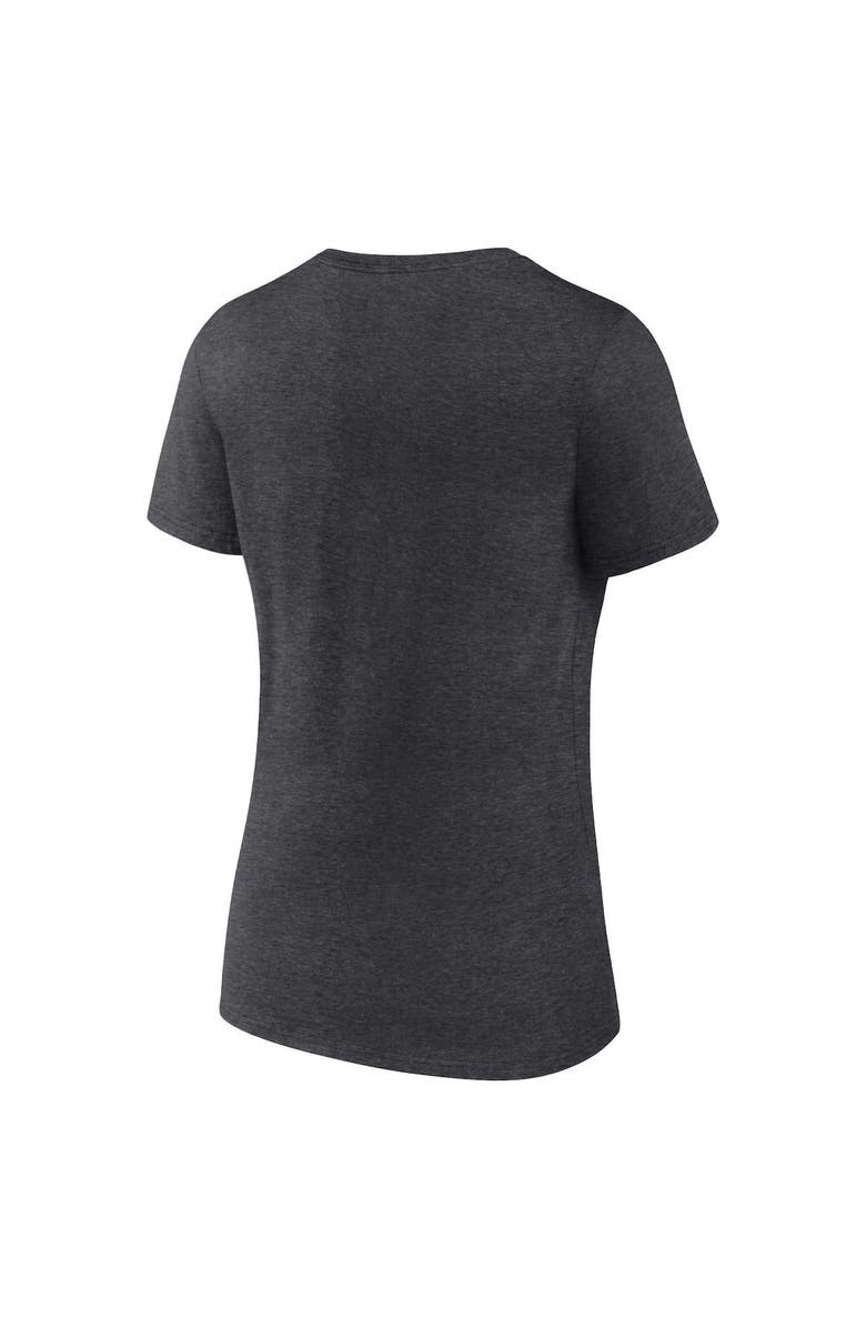 FANATICS Women's Fanatics Branded Heathered Charcoal Los Angeles Rams 2021 NFC Champions Locker Room Trophy Collection V-Neck T-Shirt, Alternate, color, 