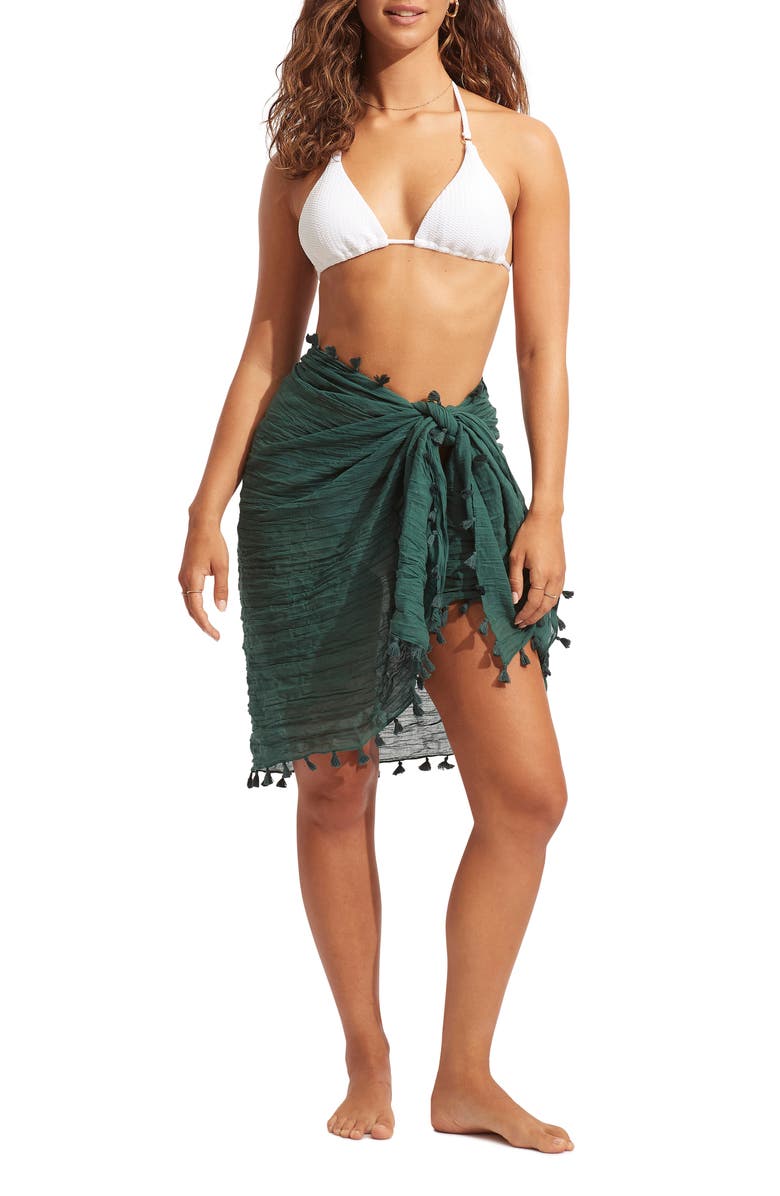 Seafolly Gauze Cover-Up Sarong, Main, color,